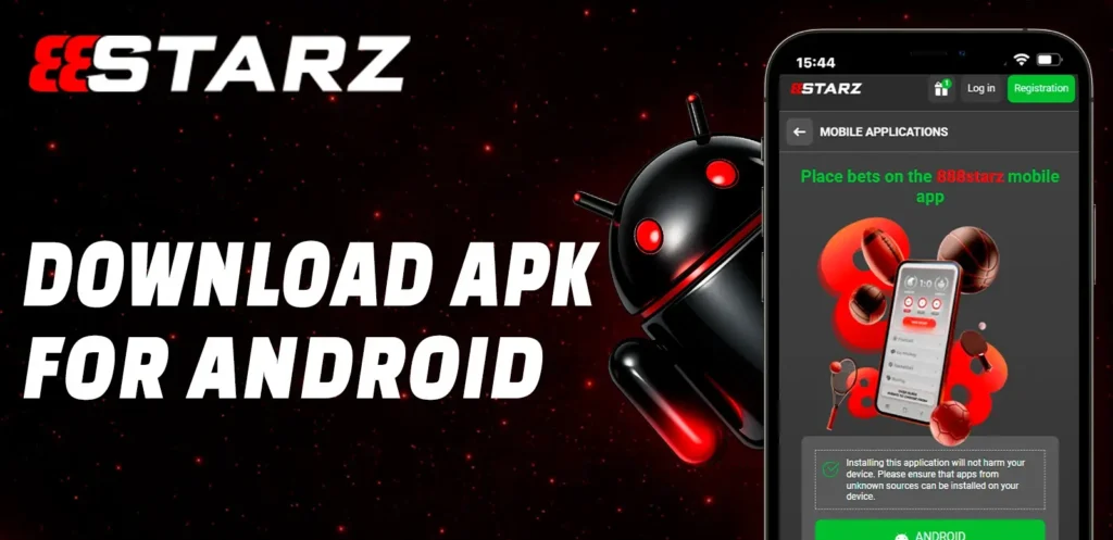 Download 888Starz APK to access the mobile betting platform featuring sports betting markets, casino slots, live betting, and a user-friendly Android interface.